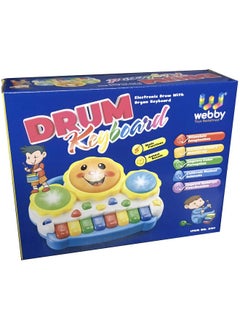 Webby Webby Drum Keyboard Musical & Light Toys, Multicolor  - Image 5