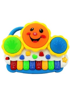 Webby Webby Drum Keyboard Musical & Light Toys, Multicolor  - Image 1
