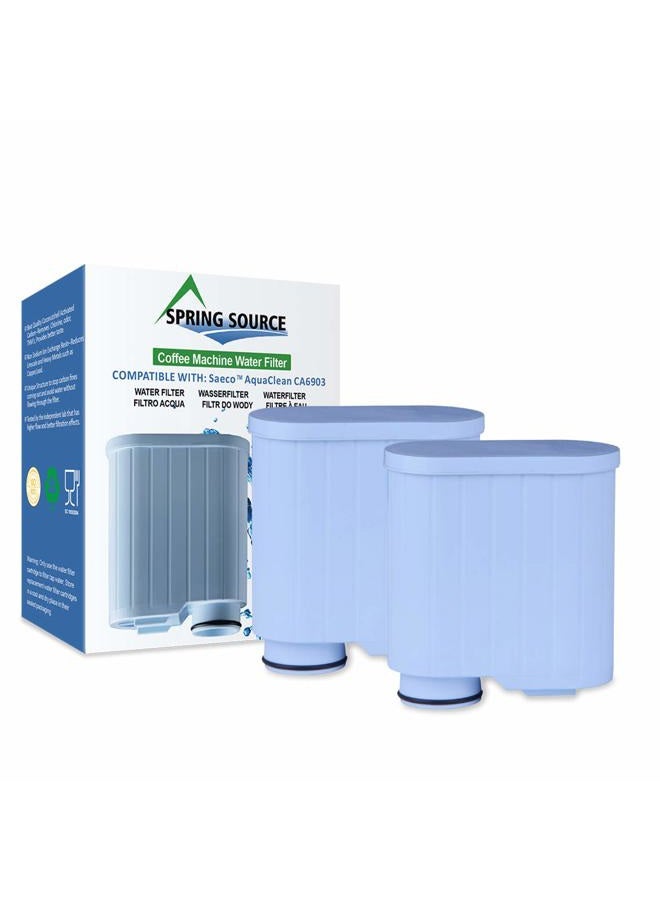 Spring Source 2-Pack Spring Source CMF009 Coffee Machine Water Filter Replacement For Philips Saeco AquaClean CA6903 - Image 1