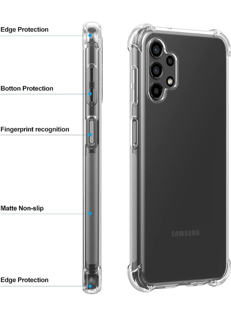 Samsung Galaxy A13 4G Phone Case, Clear TPU, Transparent Soft Cover, Four Corners Protection - Image 3