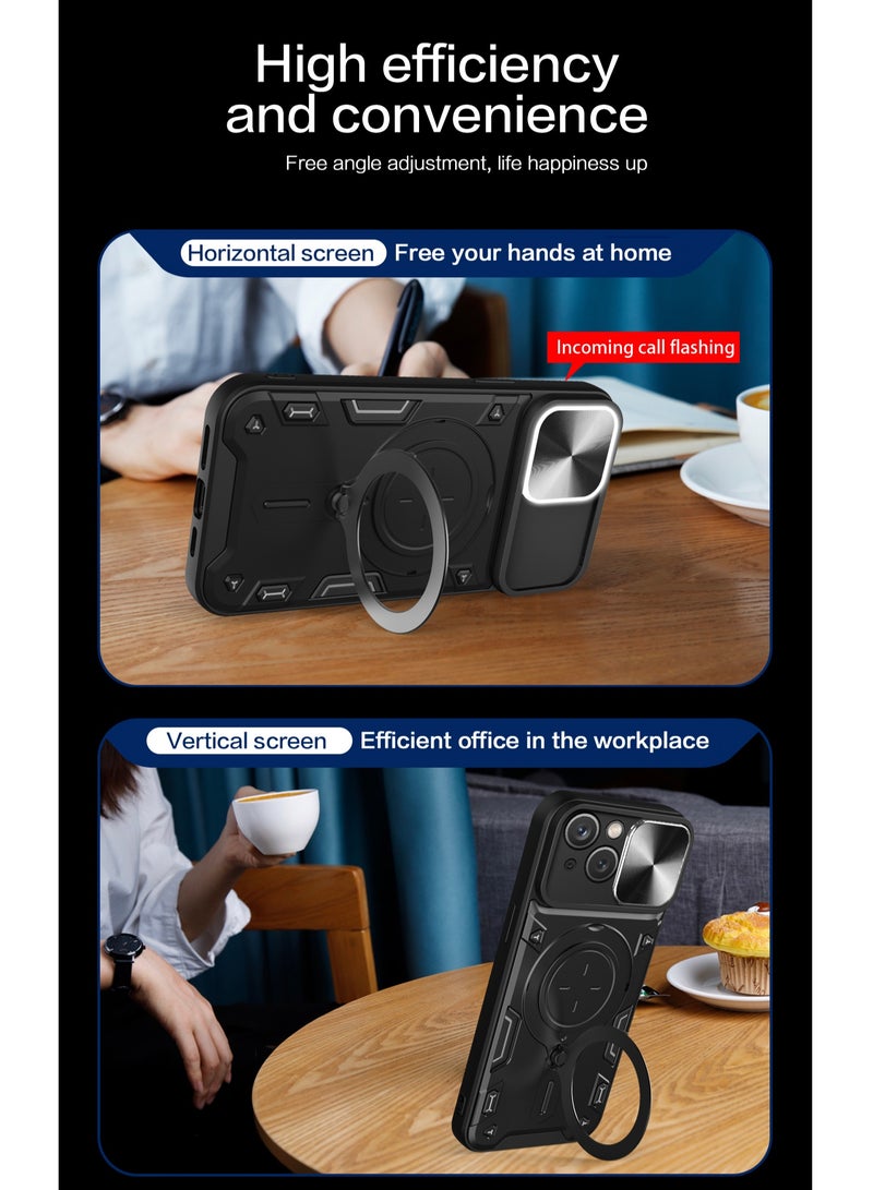 ابل اي فون 15 بالإضافة إلى غطاء أسود - Image 5