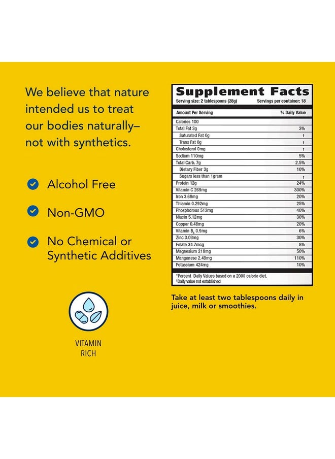 North American Herb & Spice - North American Herb & Spice Purely-Zinc Plus - 17.63 oz - Whole Food Zinc Supplement - Healthy Immune Support - Austrian Pumpkin Seed, Rice Bran & Camu Camu - Non-GMO - 18 Servings - Image 1