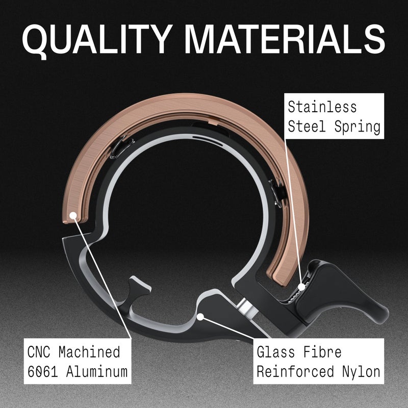 Knog Oi Bell Aluminium Bike Bell  Copper  Large/31.8Mm - Image 5