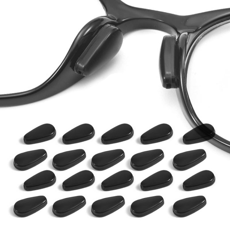 Omnful Eyeglass Nose Pads  3.2Mm Thickness Adhesive Anti Slip Glasses Nose Pad With Air Bag  For Eyeglasses Sunglasses Reading Glasses (10 Pairs  Black) - Image 1