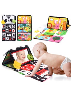 Generic Baby Toy Foldable Double-sided Cloth Book Ha Ha Mirror Color Training Voice Bite Table Calendar-Color:Haha Mirror Cloth Book  - Image 2