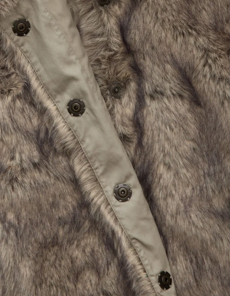 American Eagle  AE Faux Fur Vest for Women | Best Price UAE