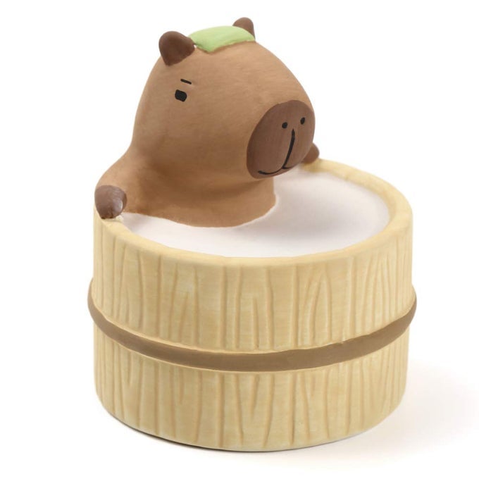 AROMA CERAMIC STONE DIFFUSER JAPAN IMPORT AROMATHERAPY ESSENTIAL OIL DIFFUSER NON ELECTRIC PASSIVE UNIQUE CUTE ANIMAL DESIGN FOR WOMEN MEN AND GIFTS BATHING CAPYBARA