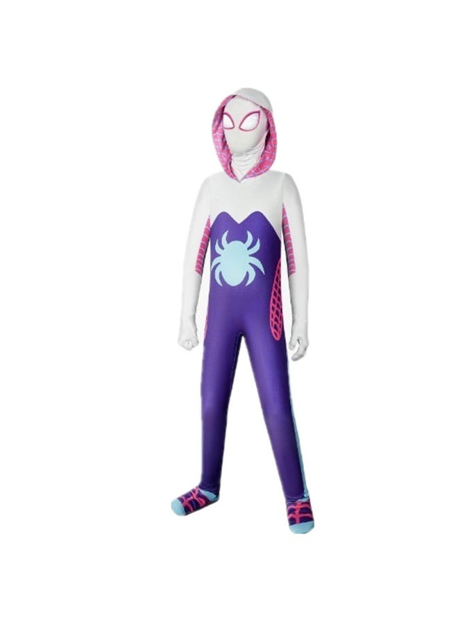 NIBEMINENT Halloween Gwen girl parallel universe clothes, tight-fitting clothes for children and adults, hero costumes - Image 1