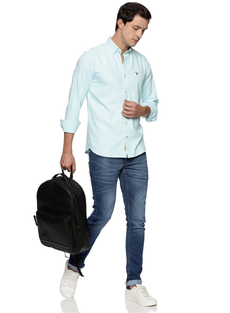 U.S. ELK Men's Button Down Shirt | Casual Slim Fit Shirt | Long Sleeve Oxford Shirts For Men | Smart Fit Cuff - Image 5