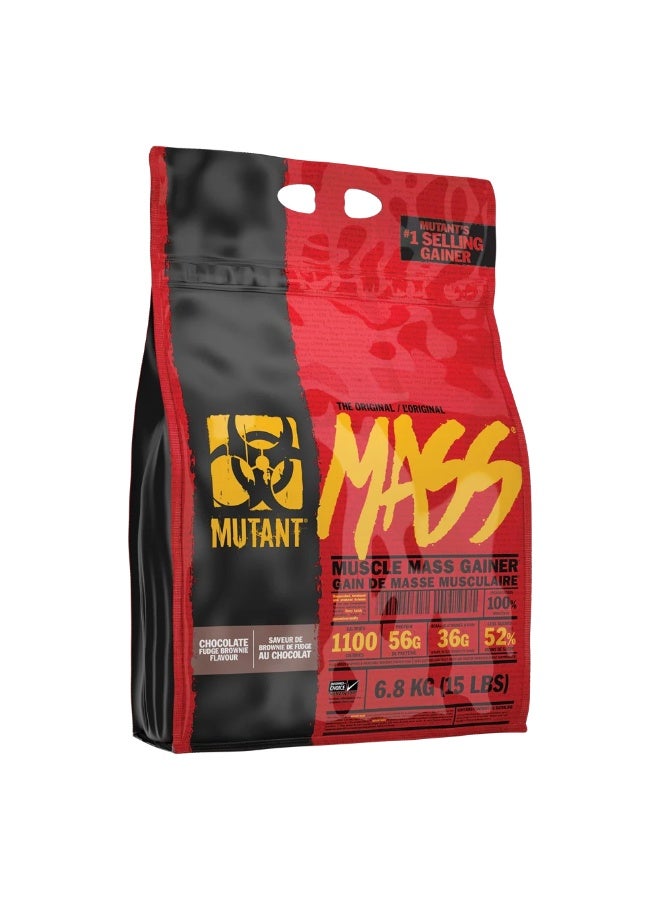ميوتانت، ماس جينر، 56 غرام بروتين، 15 رطل، نكهة تشوكليت فادج براوني، 49 حصة - Image 1