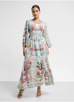 ELLA Abstract Print Dress  - Image 1