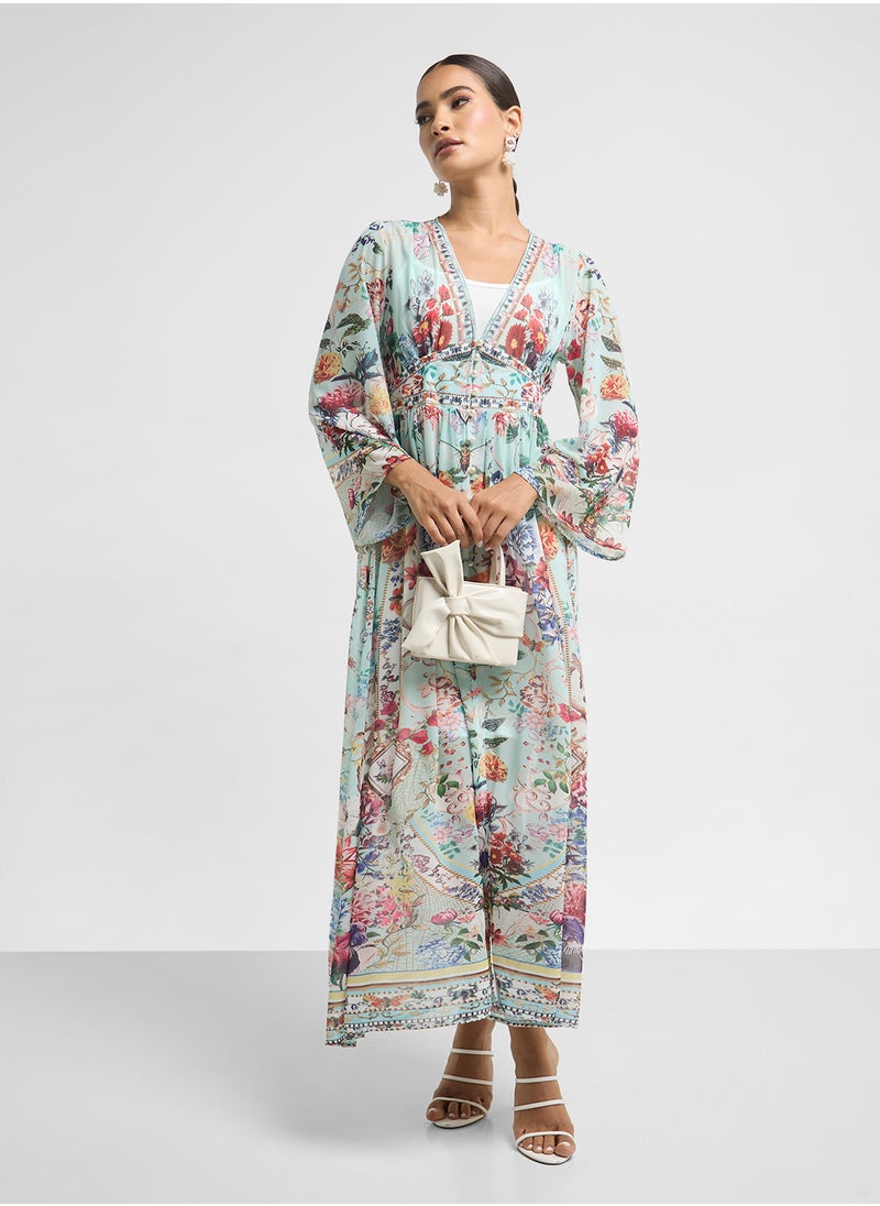 ELLA Abstract Print Dress  - Image 4