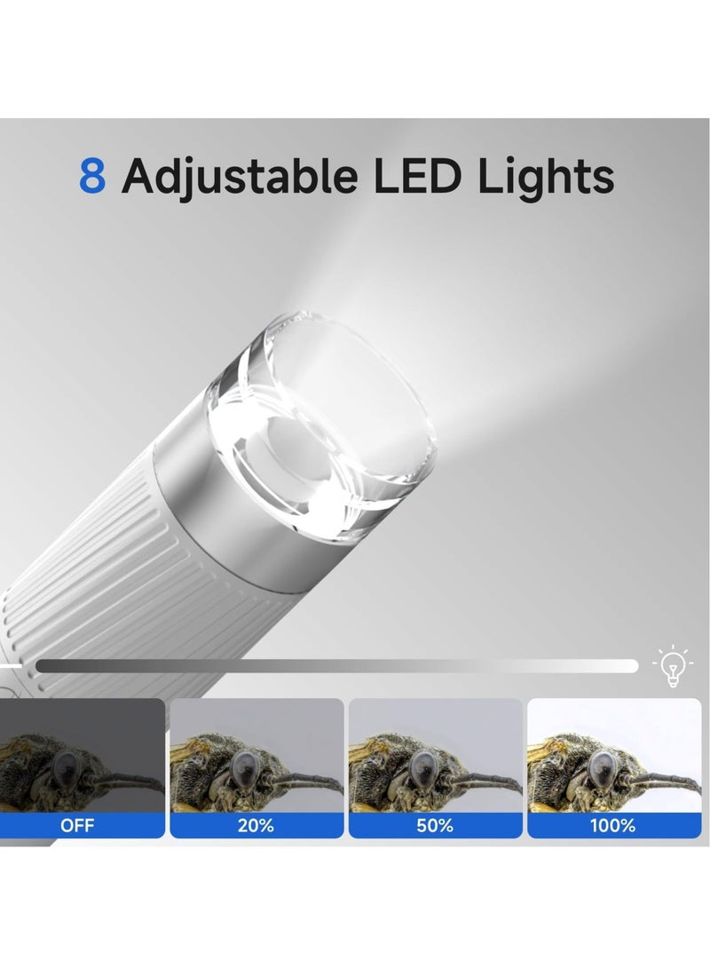 Captaintech M1 Digital Microscope WiFi 1000X HD Mini Coin Microscope Camera Portable Handheld USB Microscope for Adults Kids, Compatible with iPhone Android iPad Computer - Image 2