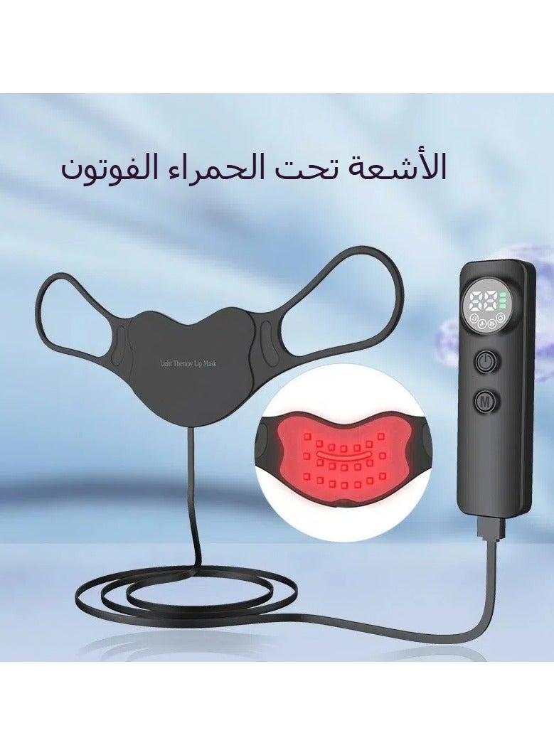عام جهاز تحسين شكل الشفاه الفوتوني للاستعمال في المنزل - جهاز تحسين الجمال بالإنفارادي الأحمر من نوع القناع - جهاز تضخيم الشفاه المصنوع من السيليكون - جهاز تحسين شكل الشفاه - Image 2