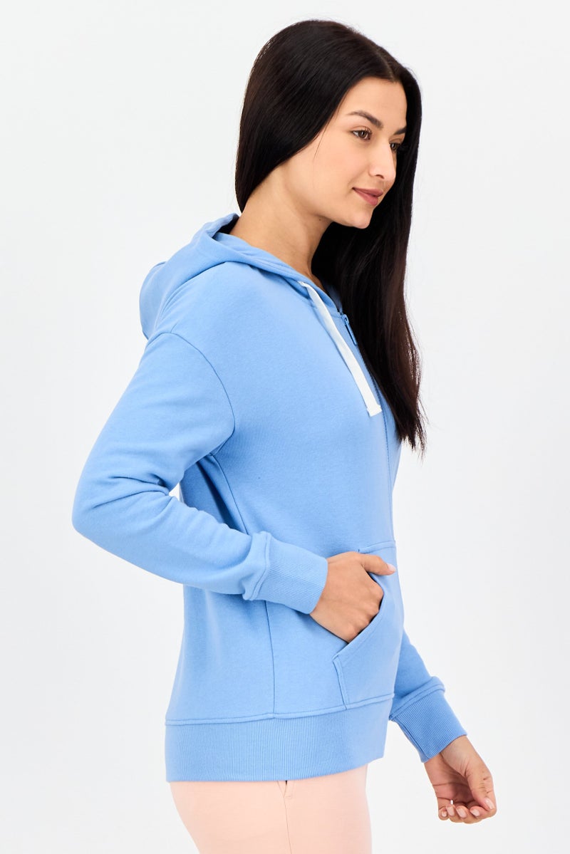 Champion Women Sportswear Fit Long Sleeve Outdoor Hoodie, Blue - Image 2