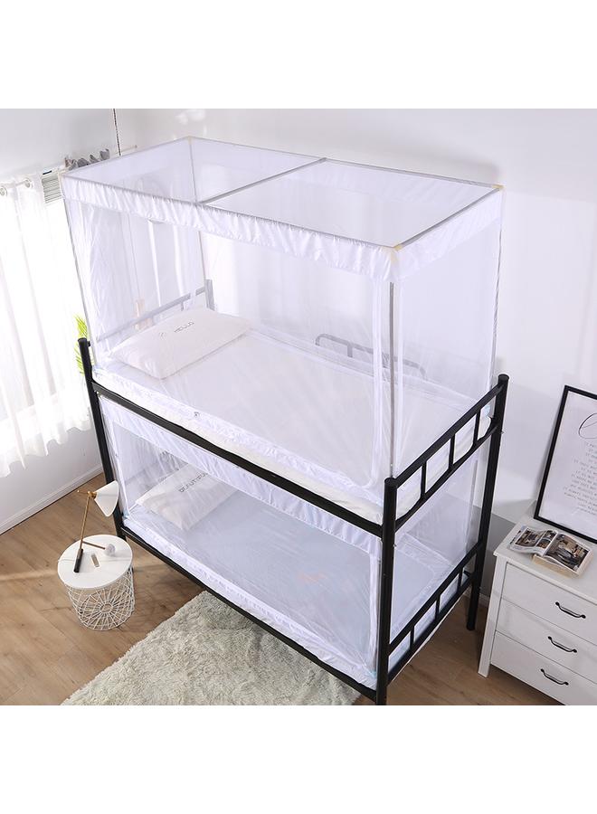 Bluejw Transparent Primary And Middle School Students' Dormitory Mosquito Net School Iron Frame Bed Top And Bottom Burds With Bracket 0.9m Single Bed - Image 1