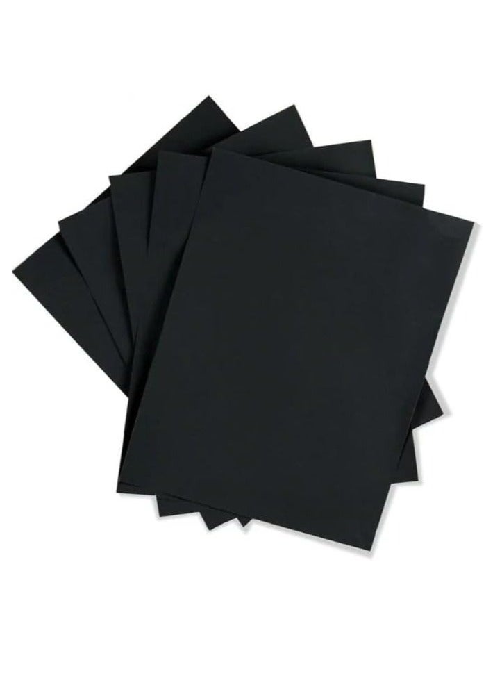 Terabyte A4 Black Paper 350GSM, 50 Sheets Thick Dark Black Paper Card for Chalkboard, Scrapbook, Greetings, Invitations, Postcards, Index Cards, and Notecards. - Image 3