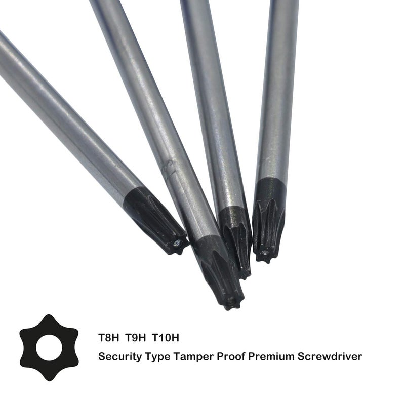 AKTOO T6 T8 T9 T10 Torx Screwdriver,TR9 Torx Security Screwdriver for PS4, Precision Magnetic Screwdriver Set Repair Tool Kit for Xbox One/Xbox 360 Controller/PS3/PS4,with Safe Pry Tools - Image 3