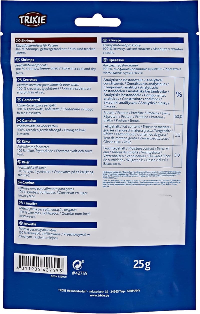 Trixie Premio Freeze Dried Shrimps Cat Treat - 25G - Image 2