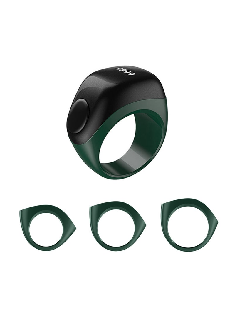 إيكيبلا حلقة تسبيح ذكر رقمية ذكية 18 ملم، عداد توقيت الصلاة، تذكير، حلقة عرض OLED - Image 1