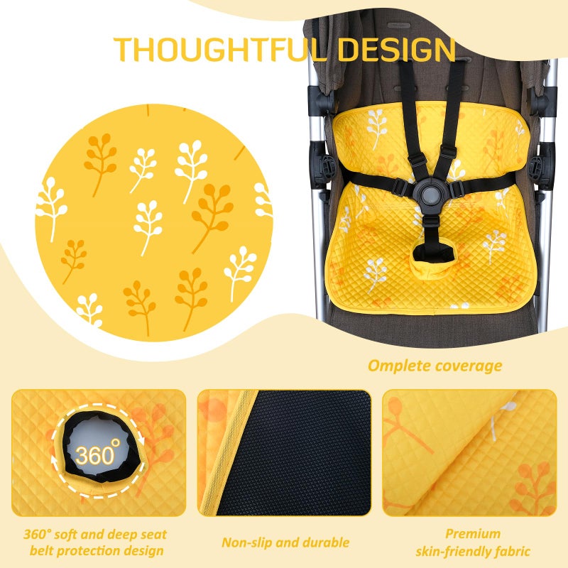INFANZIA Dry Seat, Car Seat Protector Waterproof Carseat Liner Potty Training Toddlers, Baby and Infants, Piddle Pad for Carseats Strollers (Yellow, 1 Pack - Image 3