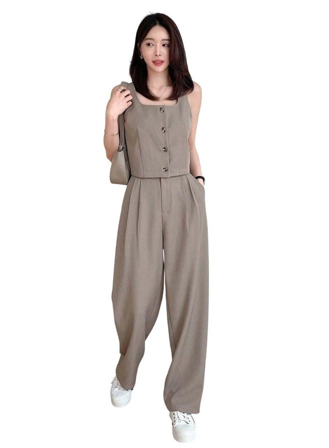 KOTTY Women's Solid Moon Rock Maxi Casual Dress Set (Grey,XL)-KTTDRESSSET163XL - Image 1