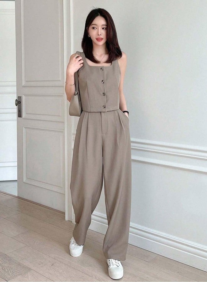 KOTTY Women's Solid Moon Rock Maxi Casual Dress Set (Grey,XL)-KTTDRESSSET163XL - Image 5