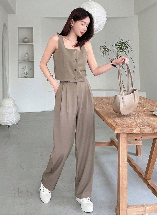 KOTTY Women's Solid Moon Rock Maxi Casual Dress Set (Grey,XL)-KTTDRESSSET163XL - Image 3