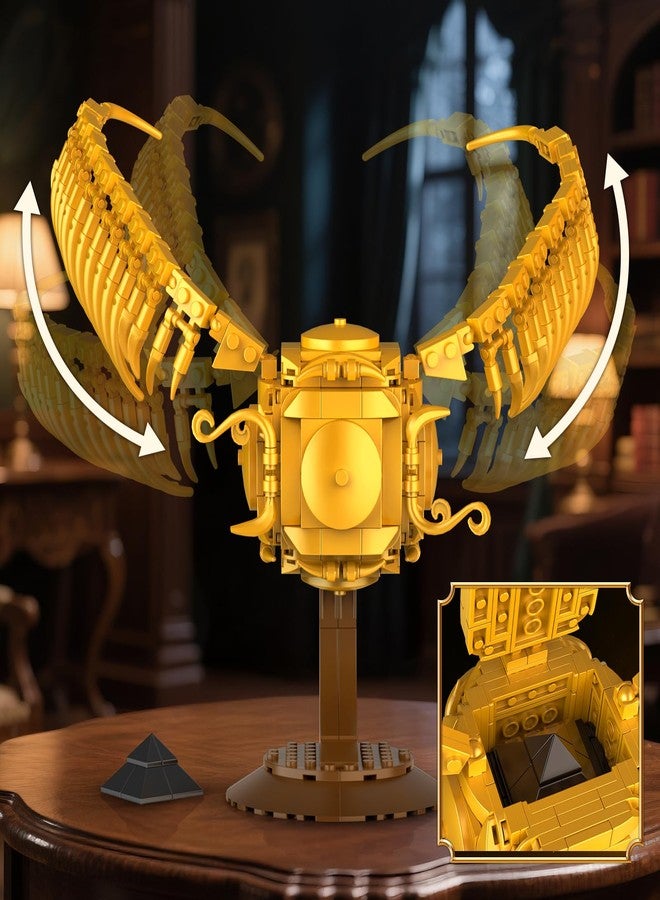 Vziimo Golden Fidget Spinner Building Set, MOC Ideas Magic Golden Ball Model Kit, Creative HP Gift Toys for Teens Adults (371 PCS) - Image 4
