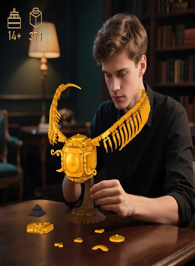 Vziimo Golden Fidget Spinner Building Set, MOC Ideas Magic Golden Ball Model Kit, Creative HP Gift Toys for Teens Adults (371 PCS) - Image 5