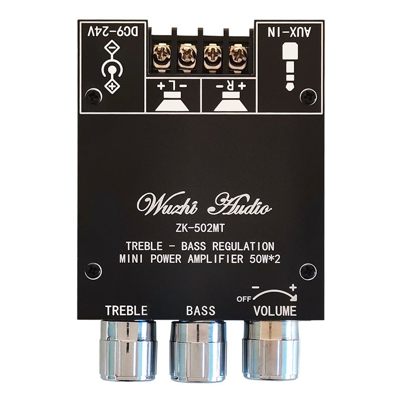 Wuzhi Audio Mini Bass Adjustment 2.0 Stereo Bluetooth Audio Amplifier Board Module 50W * 2 - Image 5