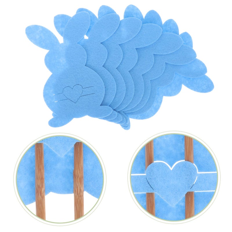 Easter Bunny Cutlery Holder Set 8 Pcs Lightweight Tableware Decor For Home - Image 5