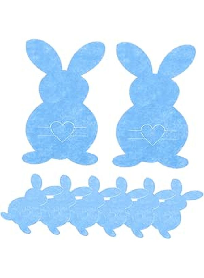Easter Bunny Cutlery Holder Set 8 Pcs Lightweight Tableware Decor For Home - Image 1