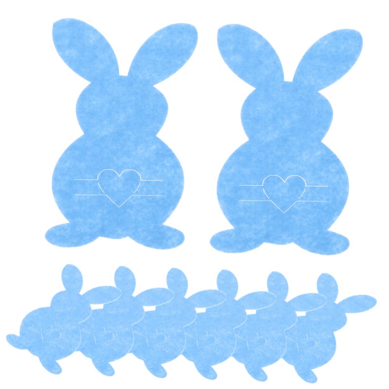 Easter Bunny Cutlery Holder Set 8 Pcs Lightweight Tableware Decor For Home - Image 2