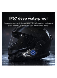 SYOSI Motorcycle Helmet Bluetooth Headset, Sking Earphone, CVC Noise Cancellation Stereo Music Automatic Answering, 90 Hours Playing Time High Sound Ultra-Thin Headset, for All Helmets, Traveling Outdoors  - Image 4