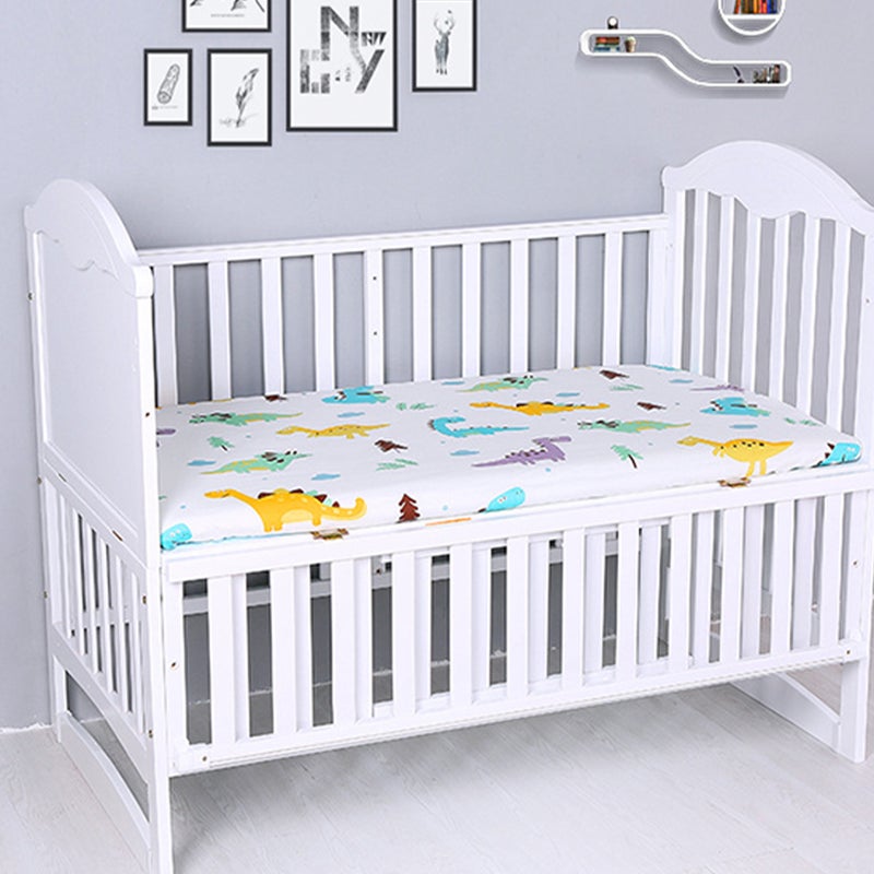 2pcs Dinosaur Pattern Crib Fitted Sheet Crib Sheet Comfortable Crib Cover - Image 2