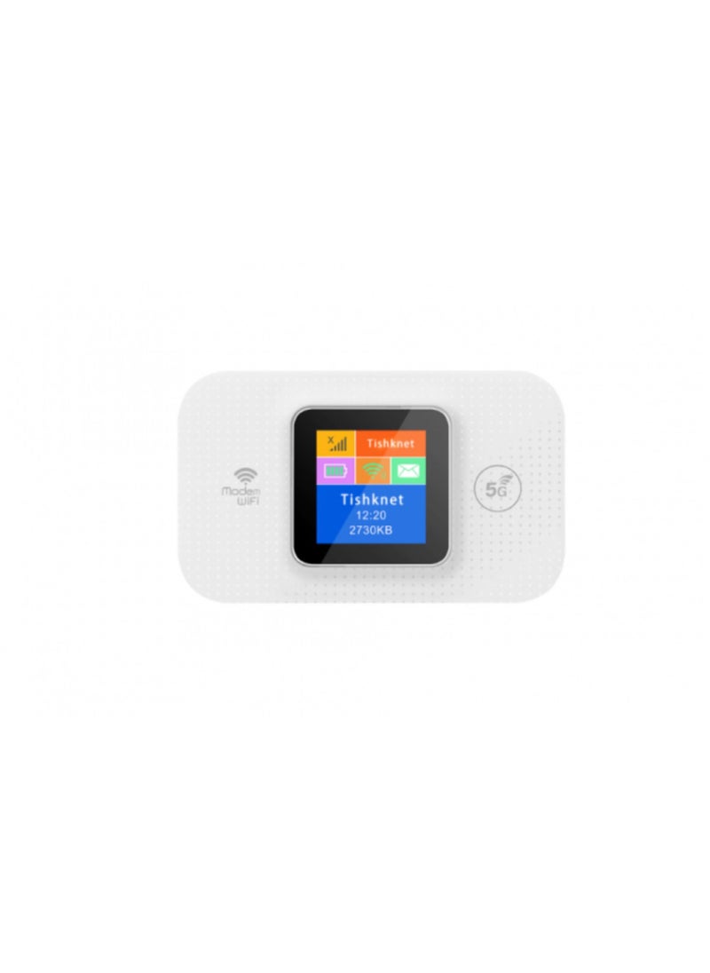 Generic - Mobile WiFi Top Link 4G Wireless Modem LTE 150Mbps WIFi 300Mbps Support to 12 devices long time fast internet Standard Li-io Battery White - Image 1