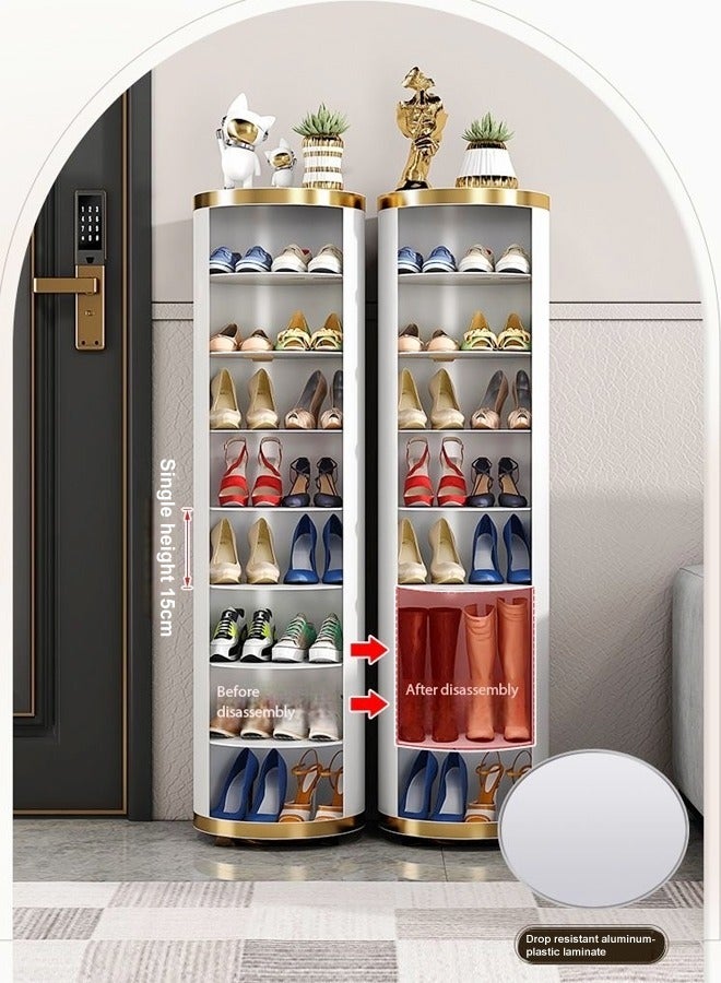 C&C Home 8 Layers Modern Design Portable 360 Degree Rotating Shoe Cabinet Durable Shoe Rack for Entryway Shoe Storage Organizer Stand 32x120 cm (Fully Assmebled)  - Image 3
