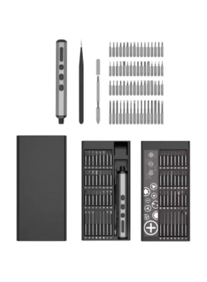 iLevar مفك براغي كهربائي دقيق، مجموعة أدوات إصلاح محمولة قابلة لإعادة الشحن 68 في 1، شحن سريع، 5 إعدادات لعزم الدوران، 4 مصابيح LED، مناسبة للكاميرات وأجهزة الكمبيوتر المحمولة والساعات - Image 4