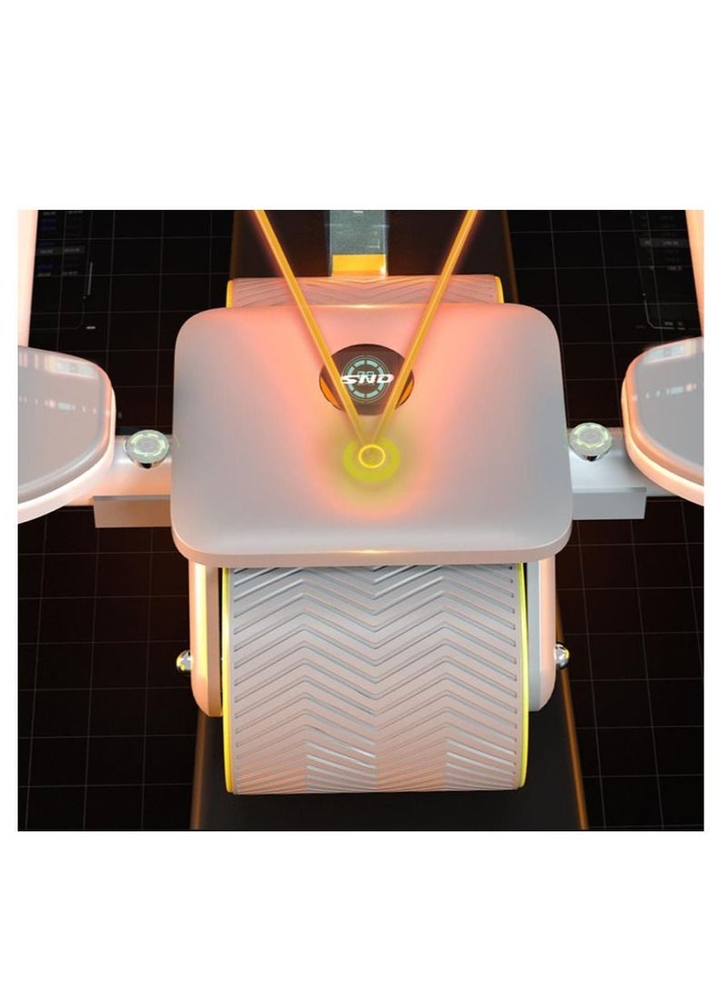 Y&D Abdominal Fitness Wheel Automatic Rebound Elbow Support Men's Roll Sports Double Thin Belly Women's Flat - Image 5