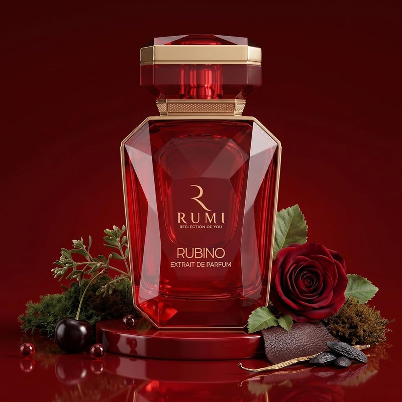 rumi Rasasi Rumi Rubino Extrait De Parfum 100ml for Unisex – Fruity Spicy Woody Blend - Image 4