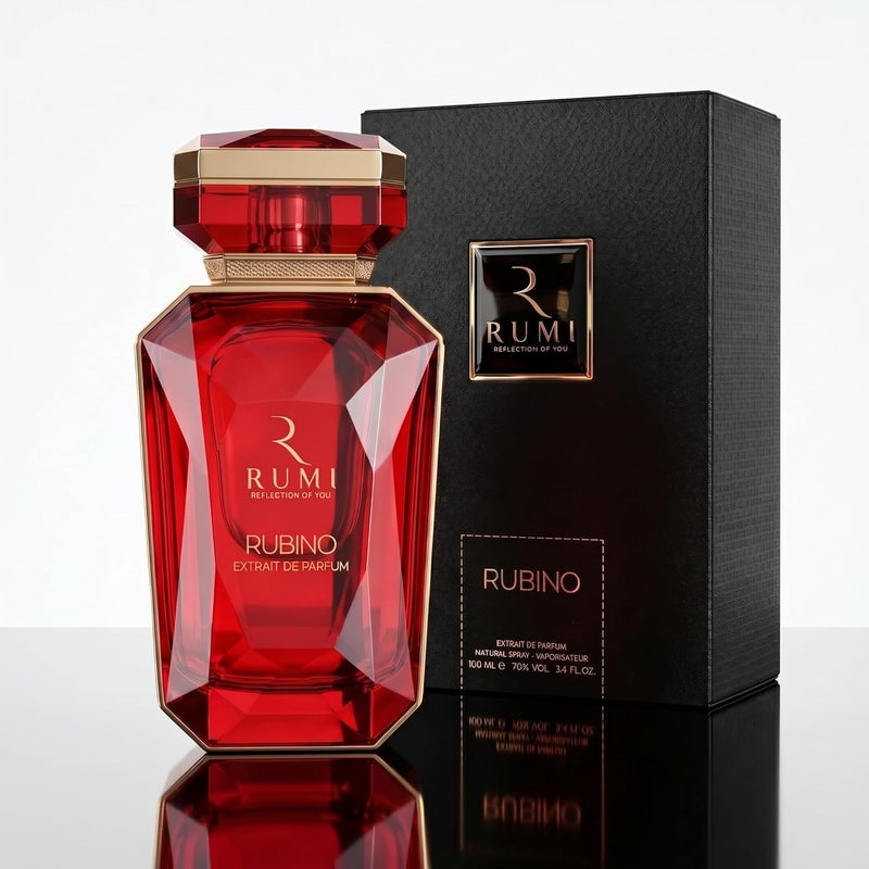 rumi Rasasi Rumi Rubino Extrait De Parfum 100ml for Unisex – Fruity Spicy Woody Blend - Image 2