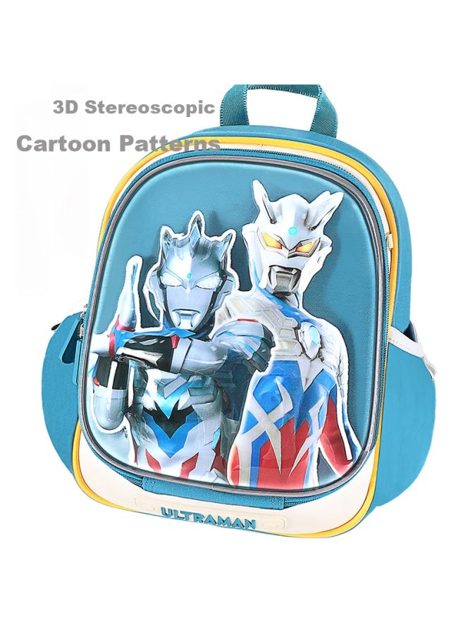 Ultraman Children's Backpack For Kindergarten And First Grade Boys, Lightweight Travel Backpack With Double Shoulder Straps, Model 80089, Royal Blue - Image 2