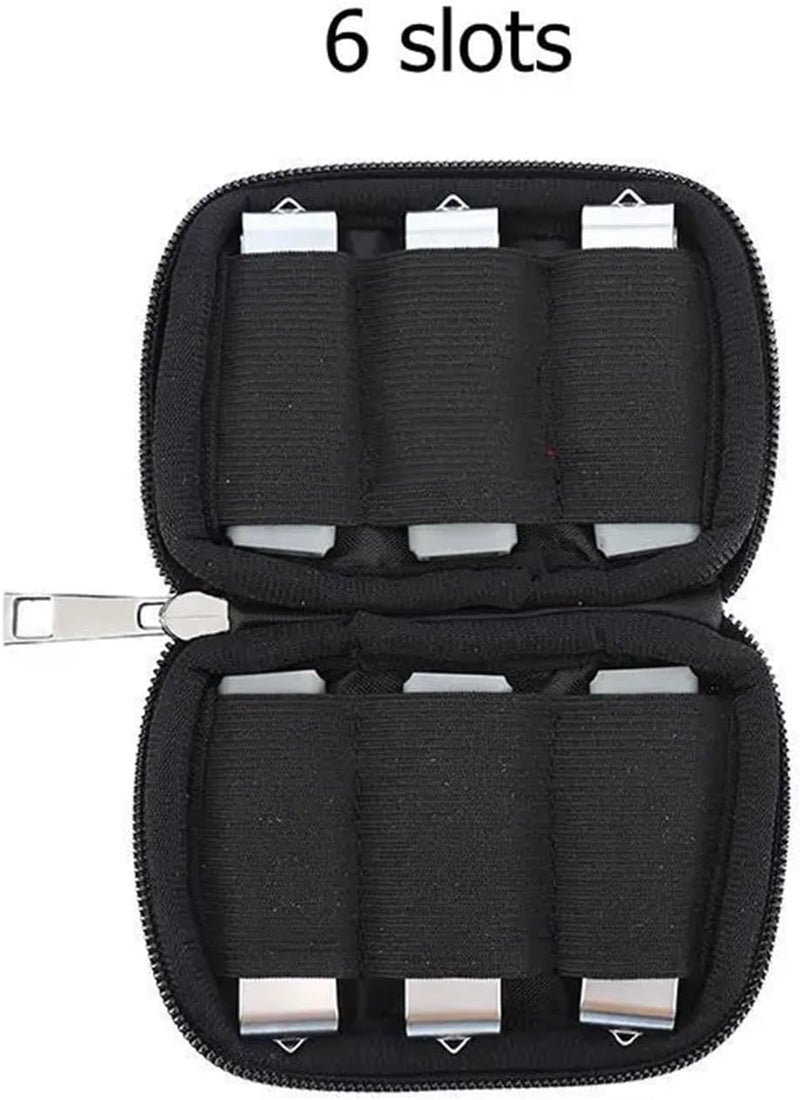 4 Pcs Mini USB Flash Drive Organizer Bag with Fixed Holder Portable Storage Pouch for Memory Sticks,SD Cards Electronic Accessories(6 Slots) - Image 2