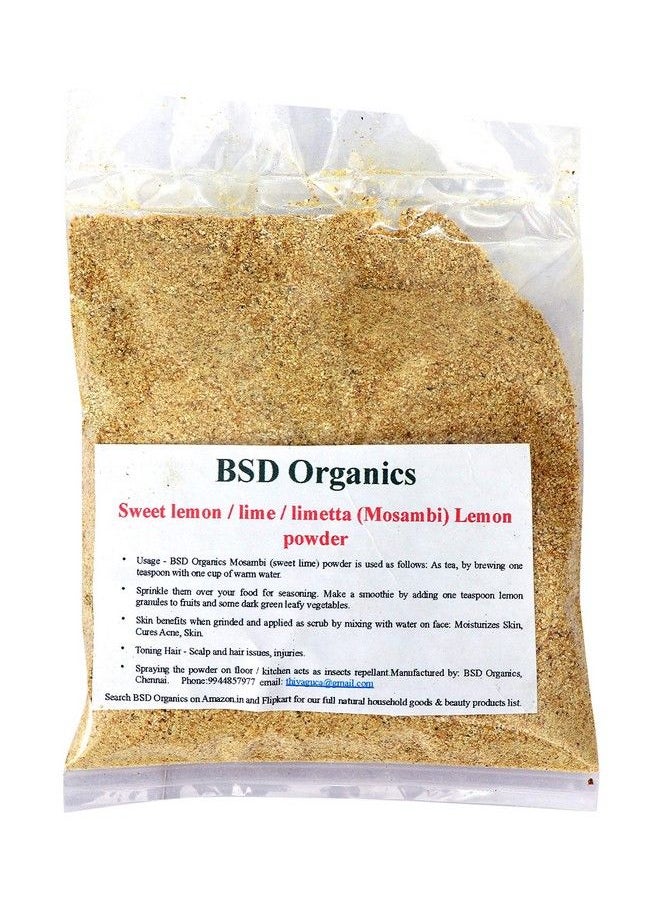 BSD Organics - Sweet Lemon/Lime/Limetta (Mosambi) Lemon Powder 500 Gm - Image 1