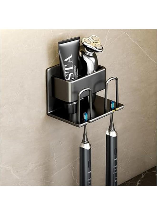 FYLX Toothbrush HolderBathroom StorageRack Wall Multifunctional Mount Punch Free Storage  - Image 1