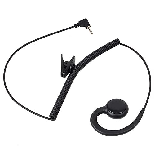 TWAYRDIO 2.5mm Listen Only Earpiece with C-Shape Soft Ear Hook, Headset Ear Piece for Harris Radio XL200 Lapel Mic HYT Hytera SM26M1 SM26N2 SM26N4 Remote Speaker Microphone - Image 1
