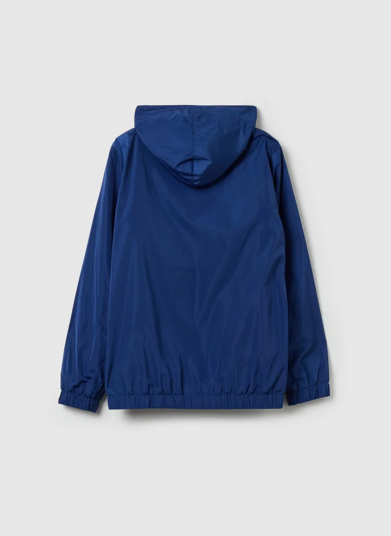 Ovs Full-zip waterproofed jacket with hood