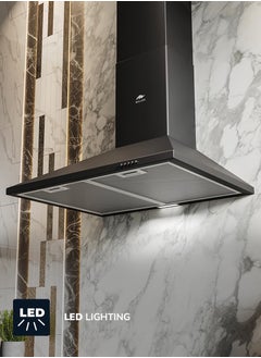 MILLEN 60cm Black Chimney Range Hood  - Image 4