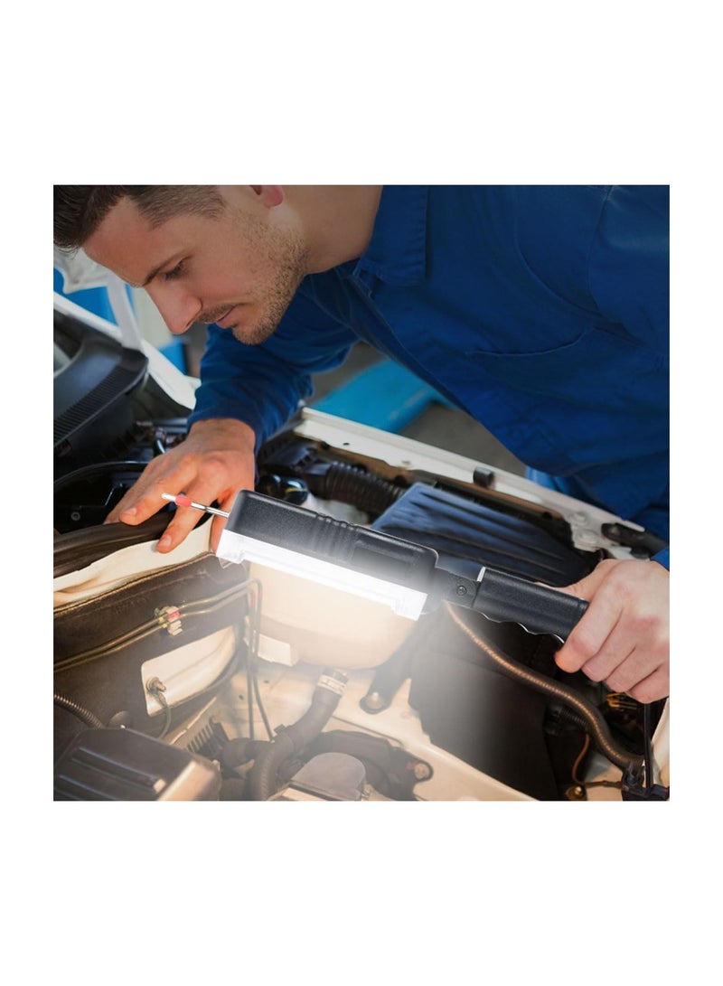 ضوء عمل LED، حزمة واحدة من مصباح يدوي محمول، ضوء عمل يدوي مغناطيسي بقدرة 700 لومن، ضوء قابل للشحن، ضوء تفتيش السيارات في الهواء الطلق مع خطاف، زاوية ضبط 180 درجة، للإصلاحات الطارئة للسيارات والآلات. - Image 3